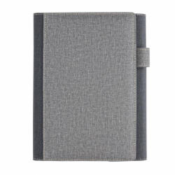 Everestus Agenda A5 coperta magnetica, suport pix si 3 locuri de carduri, 128 pagini, Everestus, DE, pu, hartie, gri (EVE08-P773-082)