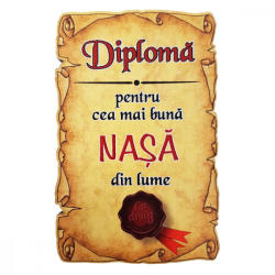 AleXer Magnet Diploma pentru cea mai buna NASA din lume, lemn (CDT-ES-4604-27)