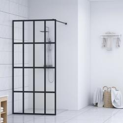 vidaXL Paravan duș walk-in, 90x195 cm, sticlă securizată transparentă (145675)