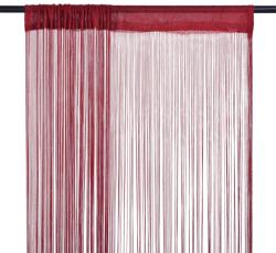 vidaXL Draperii cu franjuri, 2 buc. , 100 x 250 cm, roșu burgund (132408) - vidaxl