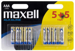 Maxell LR03 AAA Alkálielem, 10db-os csomag (790254.00. CN)