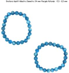  Bratara din Apatit Albastru Albastru Diametru 54 mm - Rotunda - 8-8, 9 mm