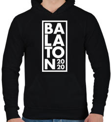 printfashion Balaton 2020 - Férfi kapucnis pulóver - Fekete (2755984)