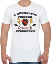 printfashion Tökéletes férfi december - Férfi póló - Fehér (2744457)