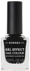 KORRES Gel Effect Nail Colour No 100 Black lac de unghii 11ml