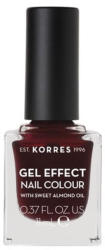 KORRES Gel Effect Nail Colour No 57 Burgundy Red lac de unghii 11ml
