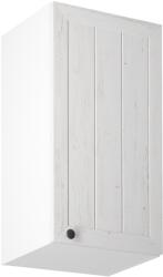 TEMPO KONDELA Felsőszekrény G40, jobbos, fehér/sosna andersen, PROVANCE - kondela