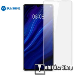 SUNSHINE Hydrogel TPU képernyővédő fólia - Ultra Clear, ÖNREGENERÁLÓ! - 1db, a teljes képernyőt védi - HUAWEI P30