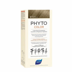 PHYTO Vopsea de par, PHYTO Phytocolor culoare par fara ammoniac 9 Very Light Blonde 50ml