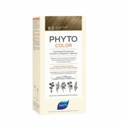 PHYTO Vopsea de par, PHYTO Phytocolor culoare par fara ammoniac 8.3 Light Golden Blonde 50ml