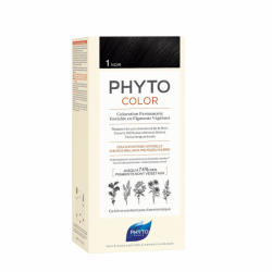 PHYTO Vopsea de par, PHYTO Phytocolor culoare par fara ammoniac 1 Noir 50ml