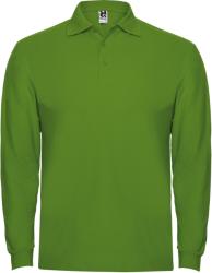 Roly Tricou polo cu maneca lunga pentru barbati Roly Estrella, verde iarba (PO663583)