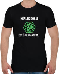 printfashion Dobj egy új karaktert! - Férfi póló - Fekete (2760608)