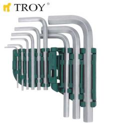 TROY Комплект шестограмни ключове 9бр. / troy 26201 / (t 26201)