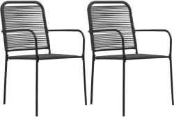 vidaXL Pamut kötél és acél kerti szék (48568)
