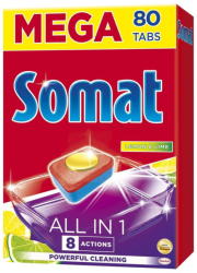 Somat All in One mosogatógép tabletta - Lemon&Lime 80 db
