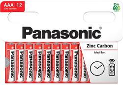 Panasonic Red Zinc AAA mikro 1.5V cink-carbon tartós elem 12db (R03R/12HH) (R03RZ-12HH)