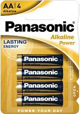 Panasonic Alkaline Power AA ceruza 1.5V alkáli/tartós elemcsomag 4db (LR6APB-4BP) (LR6APB-4BP)