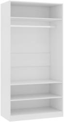 vidaXL Șifonier, alb, 100x50x200 cm, PAL (800225) Garderoba