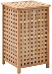 vidaXL Coș de rufe, 39x39x65 cm, lemn masiv de nuc (247603) - vidaxl