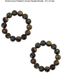  Bratara Azurit Diametru 62 mm Margele Rotunde - 14 x 15 mm