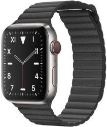 Viljar Loop Apple Watch bőr szíj fekete (KIFUTÓ) 38/40/41 MM