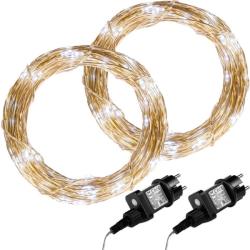 Voltronic LED lánc készlet 2db 50 LED hideg fehér (30010265)