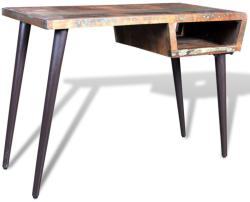 vidaXL Visszanyert fa íróasztal vas lábak (241138)