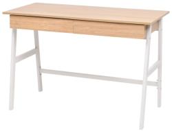 vidaXL Tölgyfa/fehér színű íróasztal 110x55x75 cm (245722)