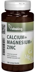 Vitaking Calciu-Magneziu cu Zinc, 100 cpr, Vitaking