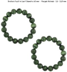  Bratara Fucsit In Cuart Diametru 60 mm - Margele Rotunde - 12 - 12, 9 mm - concepttropic - 88,00 RON