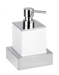 Bemeta Sapho BEMETA GAMMA fali szappanadagoló, 115x115x95mm, 200ml, króm/fehér 145509012 (145509012)