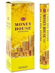 HEM Betisoare Parfumate HEM Money House - Fumul Norocului Familial - Incense Sticks - 1 Set