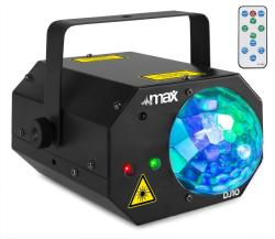 Max DJ10 Jelly Moon cu laser rosu/verde, 3x LED-uri RGB, MAX (151.702)