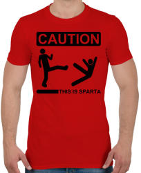 printfashion Spártai katolikus - Férfi póló - Piros (2784657)