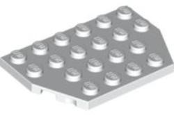 LEGO® Alkatrészek (Pick a Brick) Fehér 4x6 Vágott, Lapos Elem 4508408