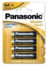 Panasonic Alkaline Power LR6 AA elem MN1500 4db-os csomagban