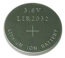 ipari termék LIR2032 lítium gomb akkumulátor 3, 6V 45mAh