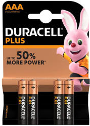 Duracell Plus Power MN2400 LR03 AAA tartós elem 4db/bliszter (ár/db)