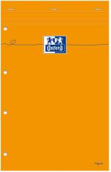 Oxford Blocnotes A4+, OXFORD Orange, 80 file-90g/mp, Scribzee comp. , 4 perf. , coperta carton - dictando (OX-100106287)