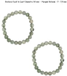  Bratara Fucsit In Cuart Diametru 54 mm - Margele Rotunde - 7 - 7, 9 mm - concepttropic - 35,00 RON