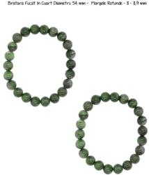  Bratara Fucsit In Cuart Diametru 54 mm - Margele Rotunde - 8 - 8, 9 mm - concepttropic - 38,00 RON