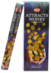 HEM Betisoare Parfumate HEM Attracts Money - 15 g - Fumul Succesului Financiar - Incense Sticks - 1 Set
