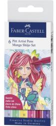 Faber-Castell Marker 6 bucati Pitt Artist Pen Manga Shojo 2019 FABER-CASTELL (9306)