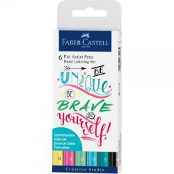 Faber-Castell Marker Pitt Artist Pen Caligrafic set 6 bucati FABER - CASTELL (9280)
