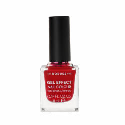 KORRES Gel Effect Nail Colour No 51 Rosy Red lac de unghii 11ml
