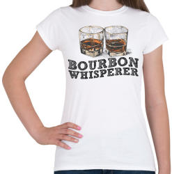 printfashion Bourbon Whisperer - Női póló - Fehér (2795626)