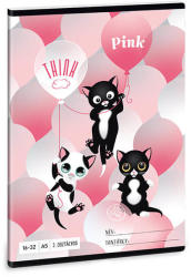 Ars Una Think Pink vonalas A5 2 osztály (53590039)