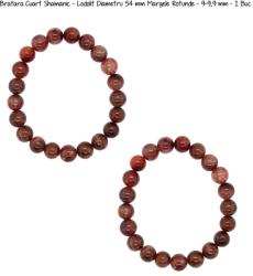  Bratara Cuart Shamanic - Lodolit Diametru 54 mm Margele Rotunde - 9-9, 9 mm - 1 Buc