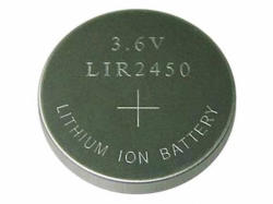ipari termék LIR2450 lithium gomb akkumulátor 3, 6V 120mAh